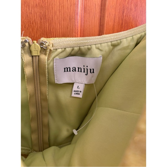 Maniju Strapless Twist Floor Length Dress - L - Picture 3 of 3